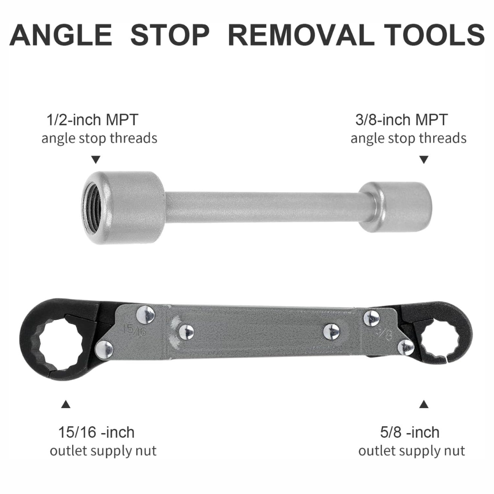 Plumbing Tools Plumbing Wrench Professional Plumbing Toolset For Easy Angle Stop And Supply Nut Installation A