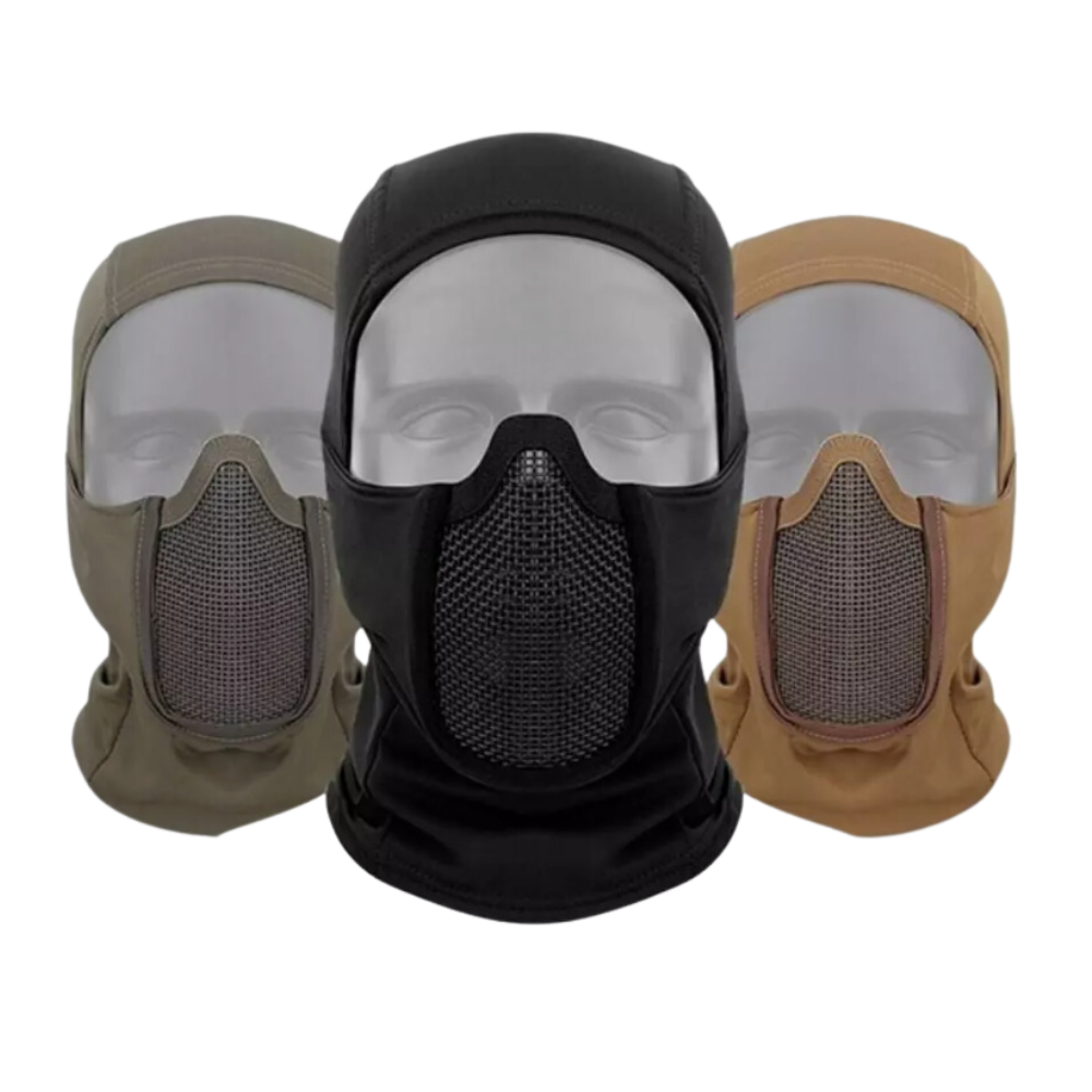 Balaclava Mesh Mask, Ninja Mask with Full Face Sun Protection Hood