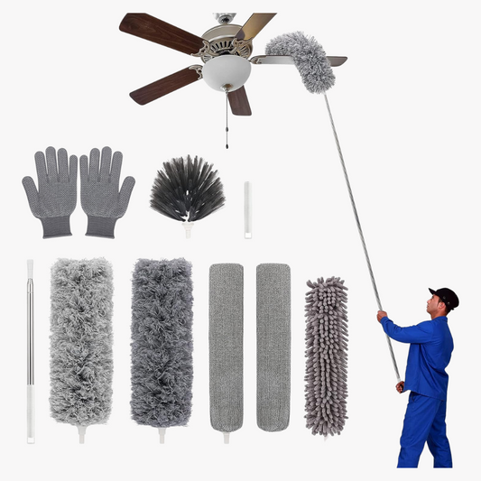 Ceiling Fan Cleaner Duster, Dust Removal Brush, Removable & Washable Microfiber Ceiling & Fan Duster, Summer Essentials, Halloween GiftS