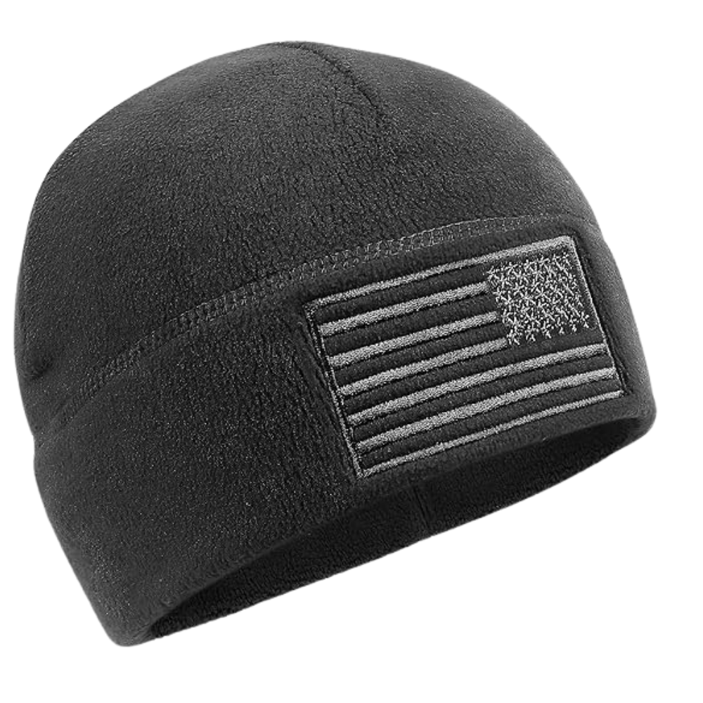 American Flag Fleece Watch Cap Multi-Season Army Military Tactical Beanie Winter Warm Beanie