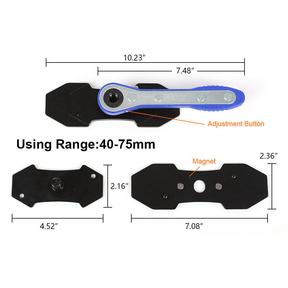 Car Ratchet Brake Piston Single Twin Quad Pistons Install Tool, Press Caliper Spreader Tool, Brake Caliper  Wrench, Car Repair Wrench Tools, Car Accessories BB