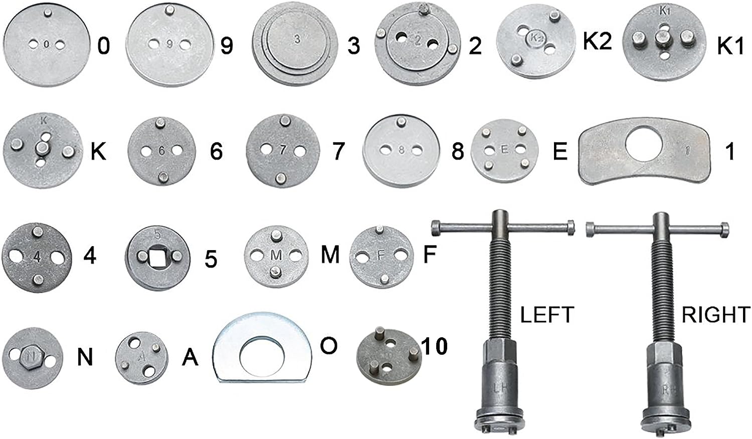 27Pc  Portable Tools for Brake Rear Wind Back Tool Kit Car Truck Break Disc Tool Set FF