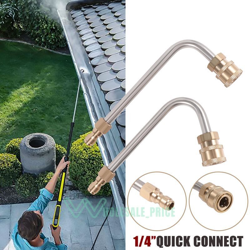 Washer Extension Gutter Rod Cleaner Wand Attachment Accessory High Pressure Rod