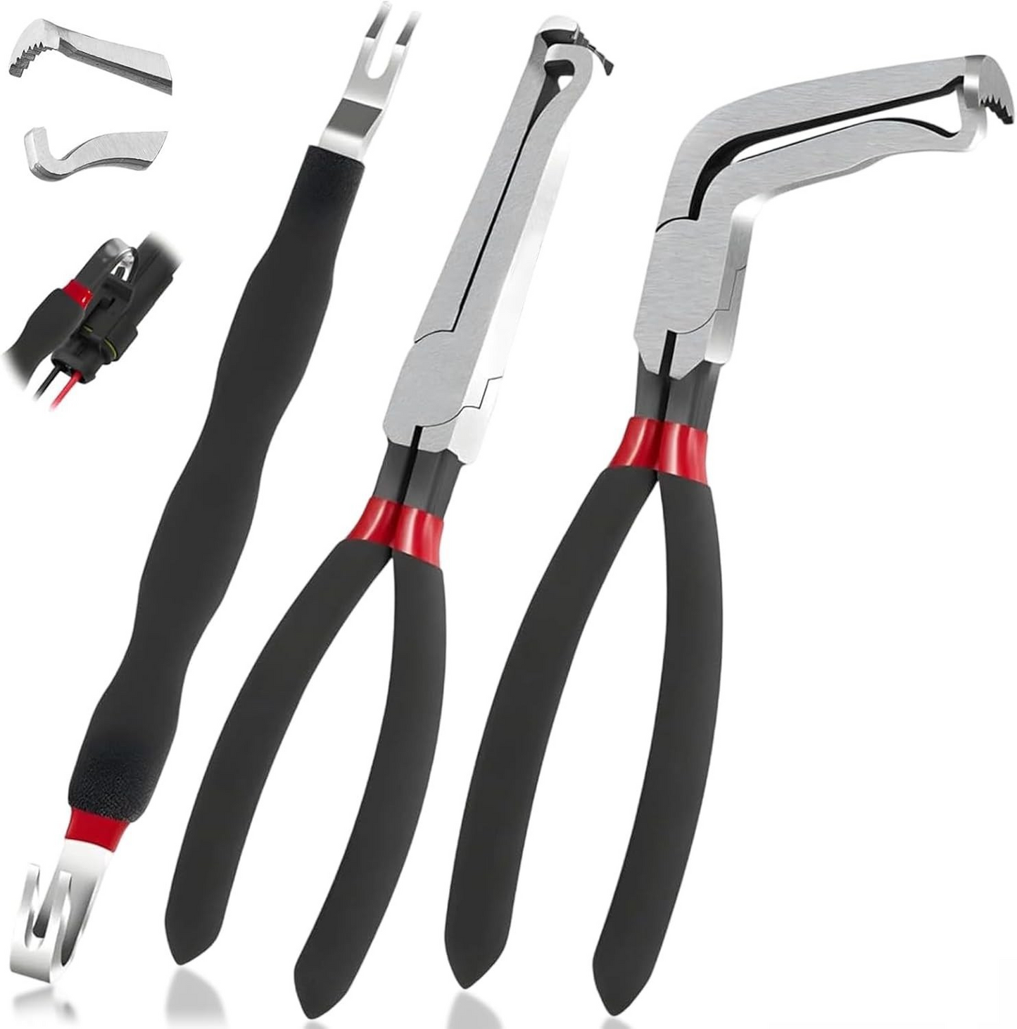3Pc Electrical Disconnect Pliers 60 Degree Electrical Connector Separator Wiring