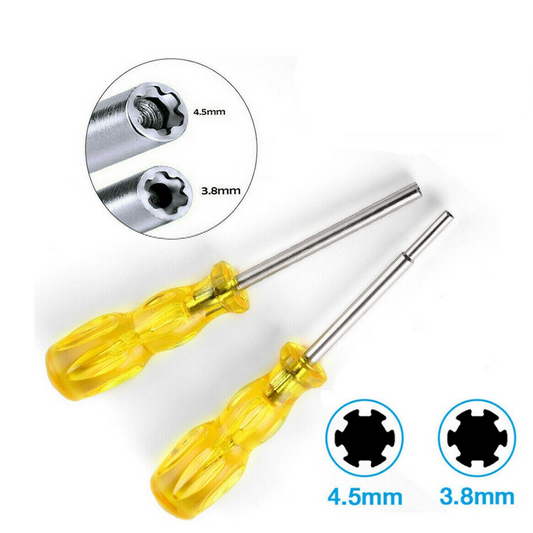 Screwdriver Bit for NES SNES N64 Game Boy Nintendo Security Tool 3.8Mm + 4.5Mm 