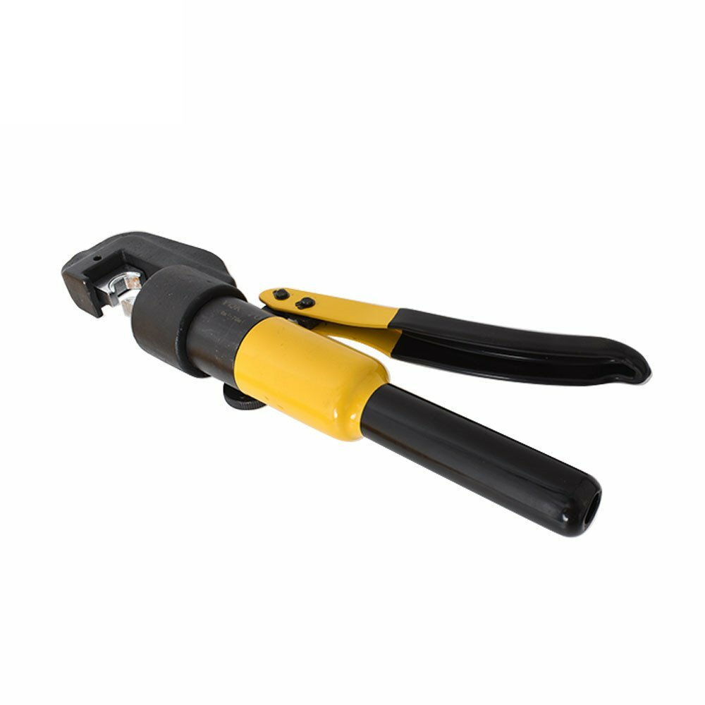 10 Ton Hydraulic Crimper Crimping Tool Wire Battery Cable Lug Terminal W/ 8 Dies