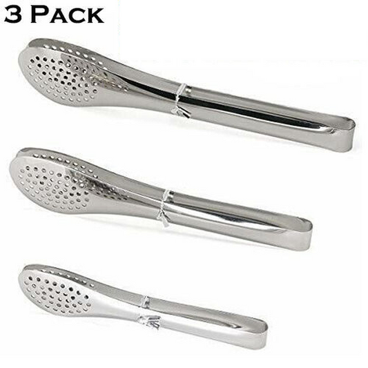 Stainless Steel Kitchen Tongs Serving Utensils BBQ Tongs for Cooking Heavy Duty