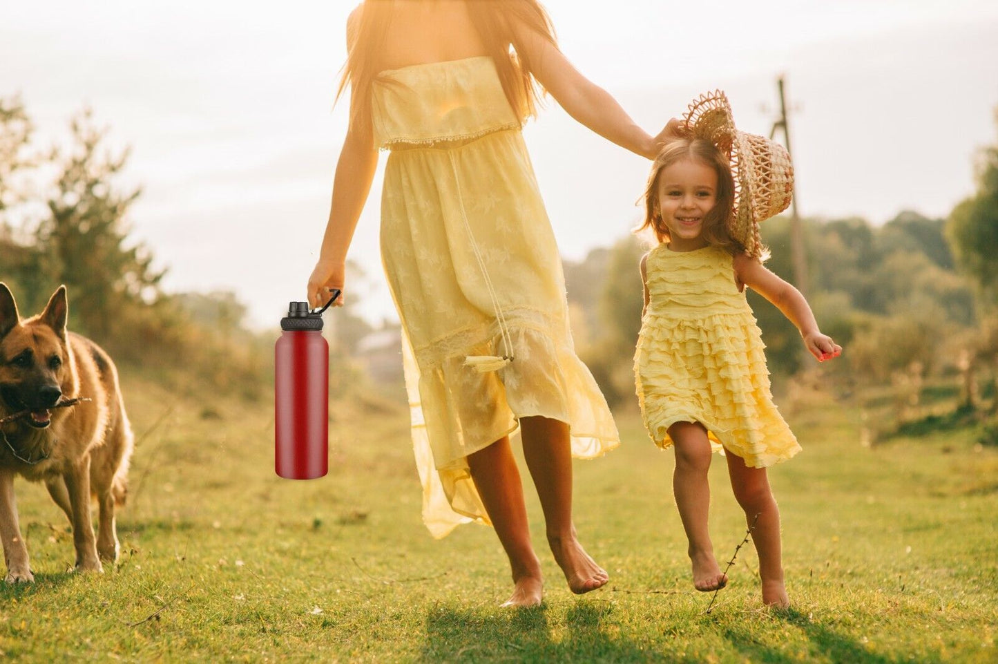 Water Bottle Stainless Steel Vacuum Double Wall Insulation Sport Wide Mouth 40 Oz 