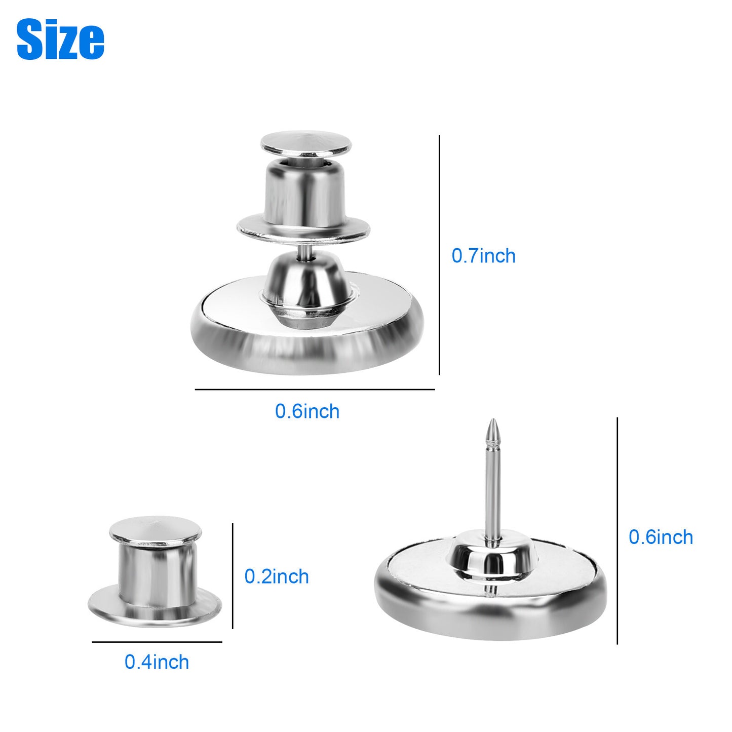 10 Pairs Magnetic Curtain Button Clips Nail Free Buckle Home Anti-Light Leakage