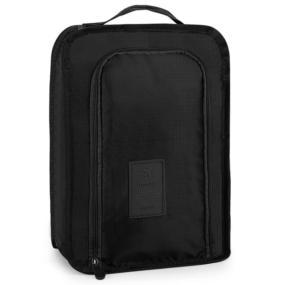 Golf Shoes Bag Zipped Sports Bag Shoe Carrying Case Breathable W/ Top-Handle