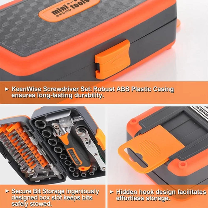 38Pcs Mini Mechanics Tool Set Socket Ratchet Screwdriver Wrench Repair Tool Kit