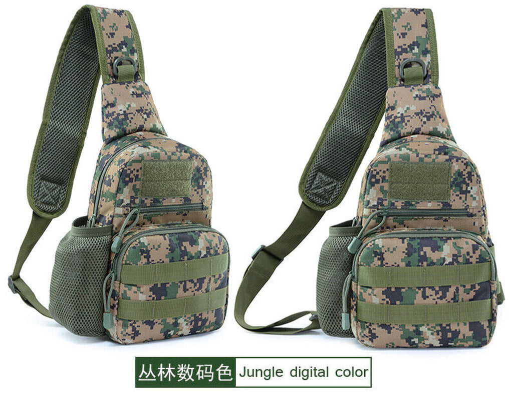 Outdoor Tactical Sling Bag Military MOLLE Crossbody Pack Chest Shoulder Backpack