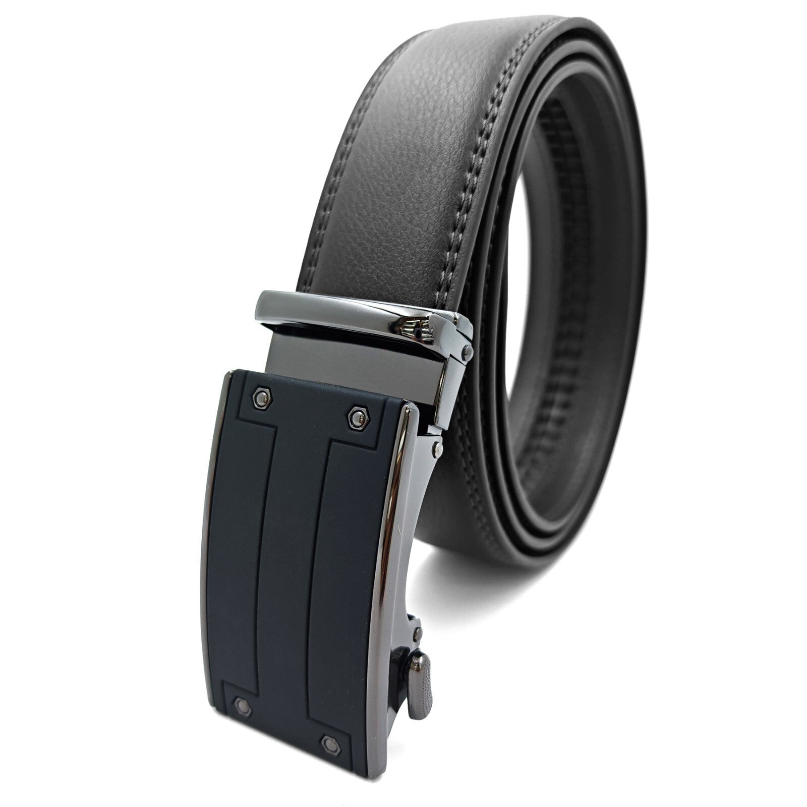 Men'S Ratchet Belt Genuine Leather Mens Belt with Slide Ratchet Belts for Men