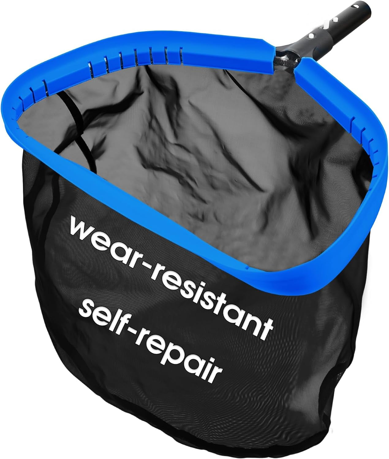 Pool & Pond Cleaning Skimmer with Heavy Duty Nylon Net Aluminum Frame with Self Repair Pool net (No Pole)