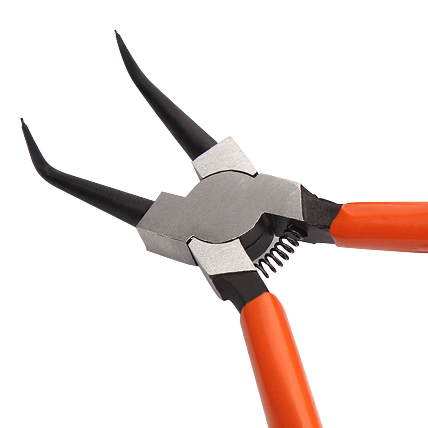4Pcs Heavy Duty 7" Circlip Plier Snap Ring Plier External Internal Kit W/ Pouch