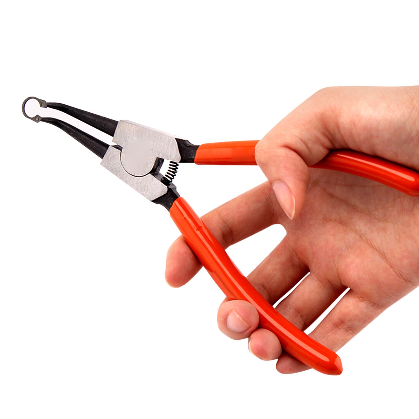4Pcs Heavy Duty 7" Circlip Plier Snap Ring Plier External Internal Kit W/ Pouch
