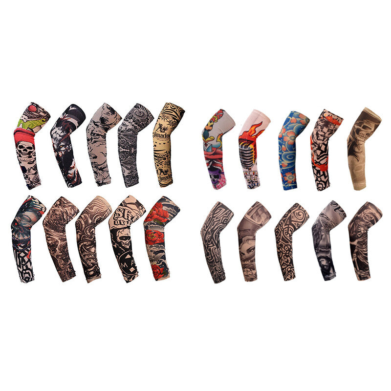 20PCS Tattoo Cooling Arm Sleeves Cover Unisex Sports Outdoor UV Sun Protection