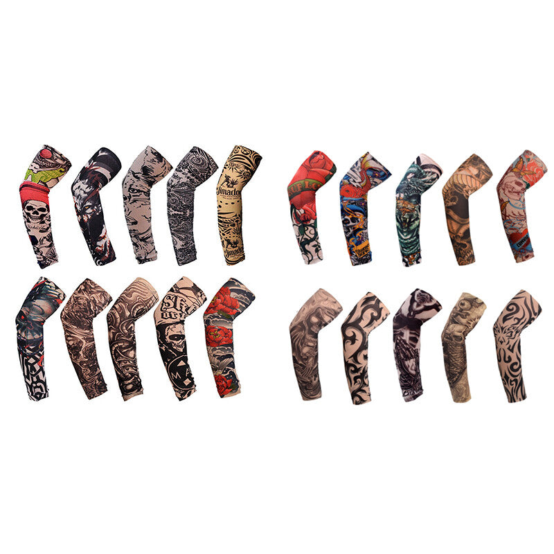 20PCS Tattoo Cooling Arm Sleeves Cover Unisex Sports Outdoor UV Sun Protection