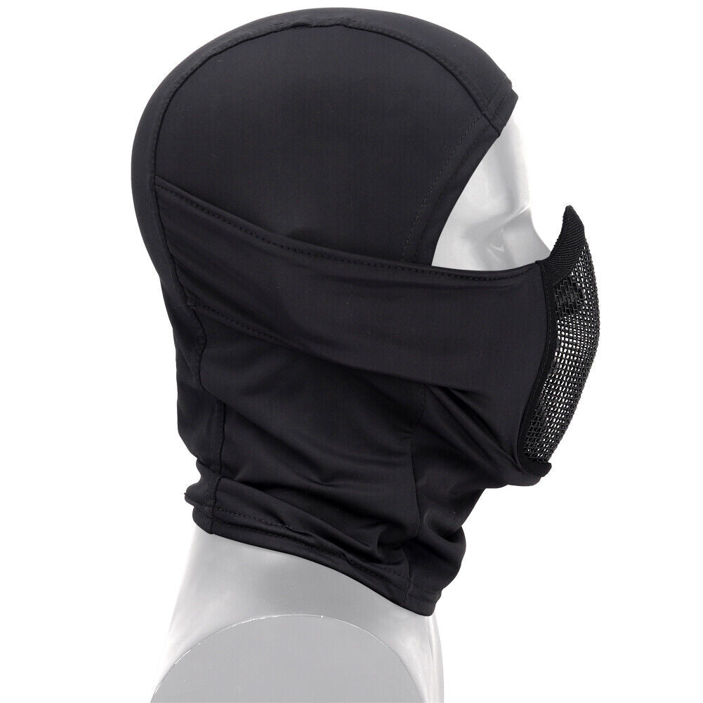 Balaclava Mesh Mask, Ninja Mask with Full Face Sun Protection Hood