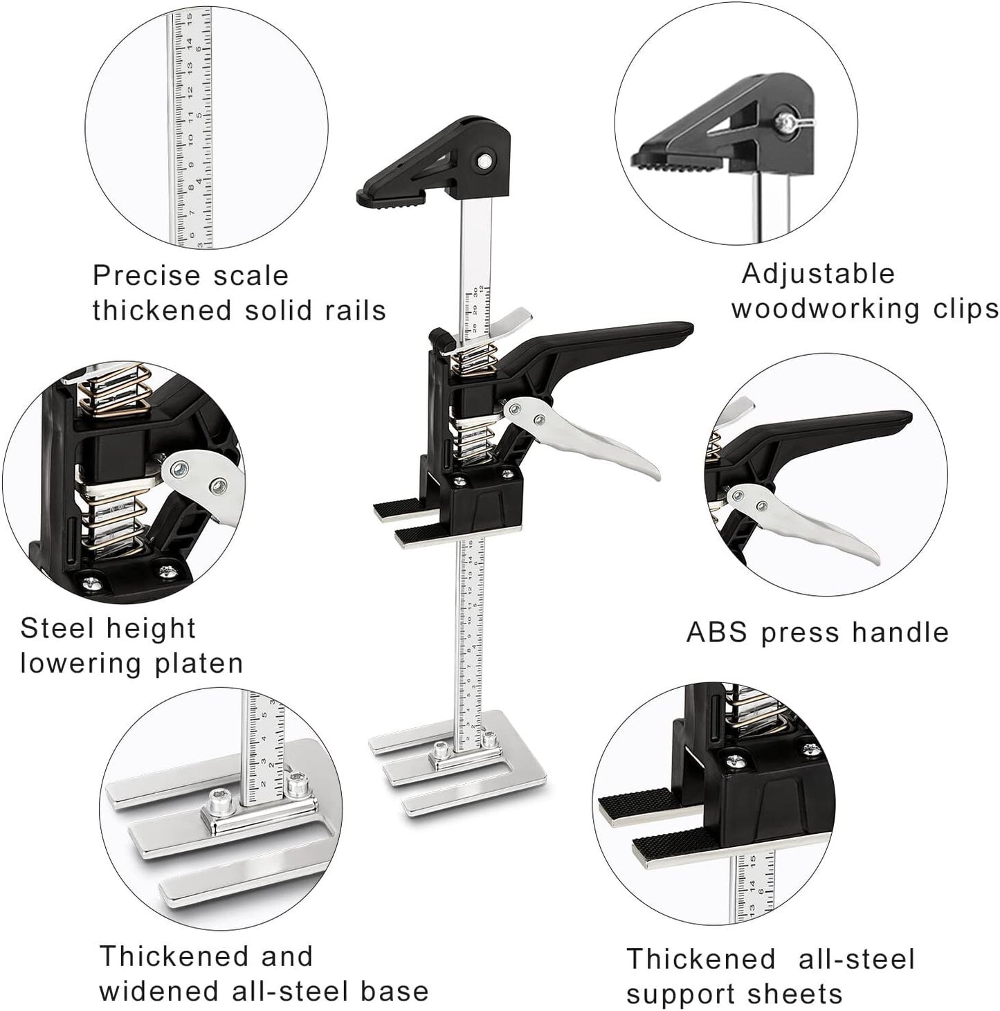 2Pcs Lever Arm Lifter 15.5 Inch Labor Saving Arm Jack Hand Jack Lift Tool Gifts