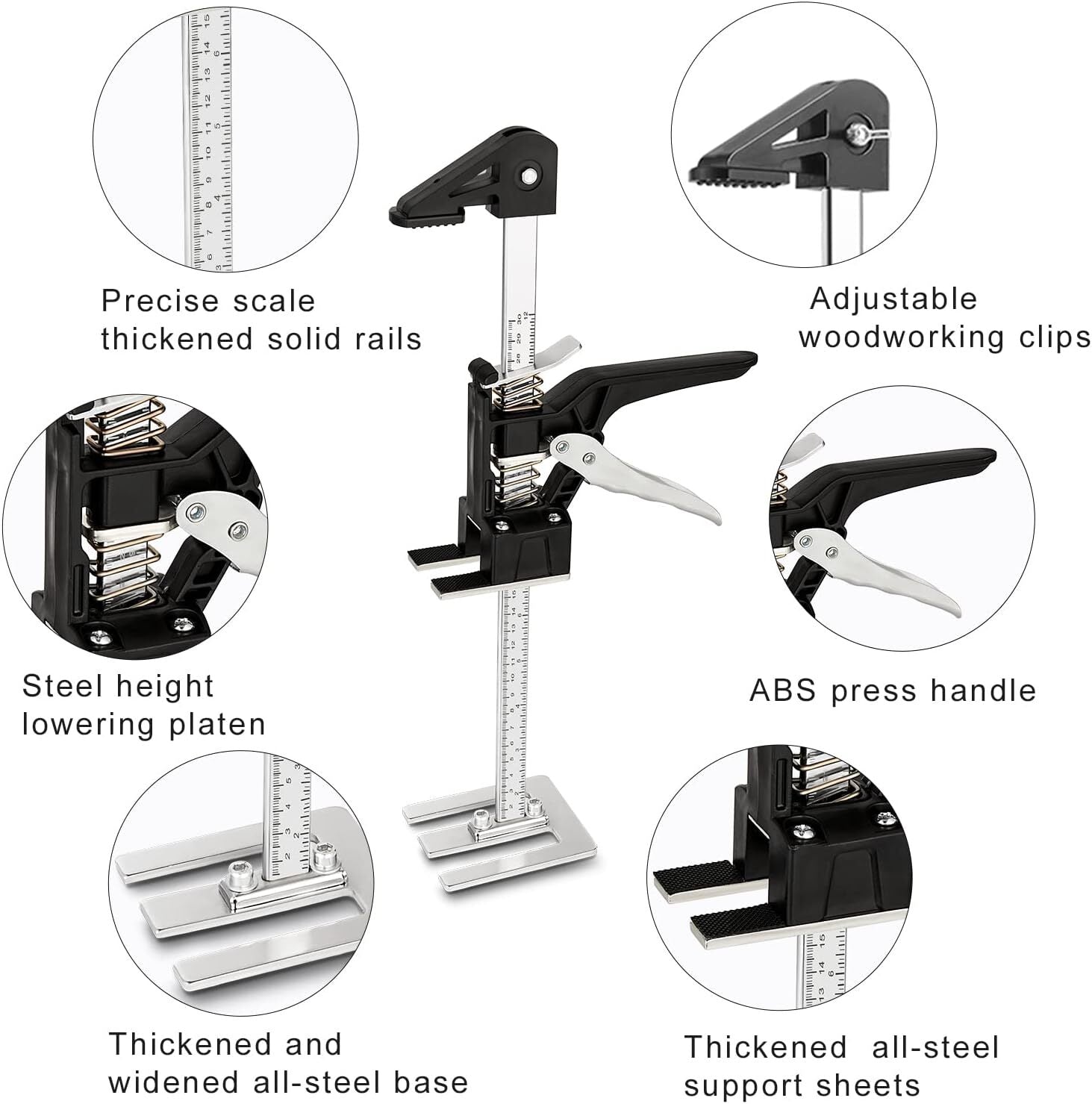 2Pcs Lever Arm Lifter 15.5 Inch Labor Saving Arm Jack Hand Jack Lift Tool Gifts