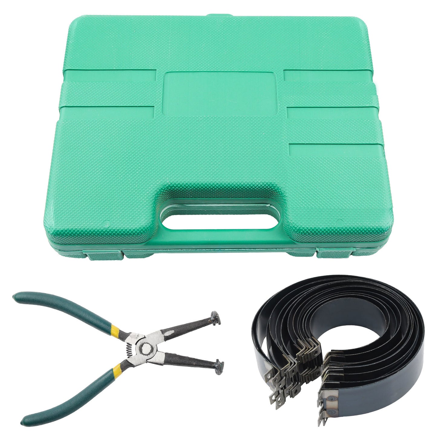 Motorcycle Ring Compressor Cylinder Installer Tool Kit with Plier&14 Band