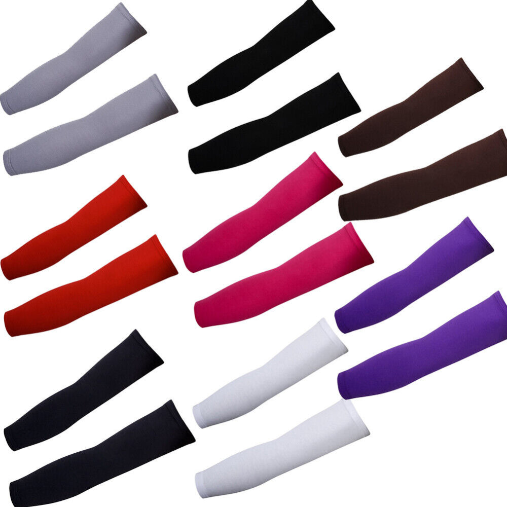 1PR Arm Sleeves UV Sun Protection Arm Cover Cuff for Men Women Outdoor Sport