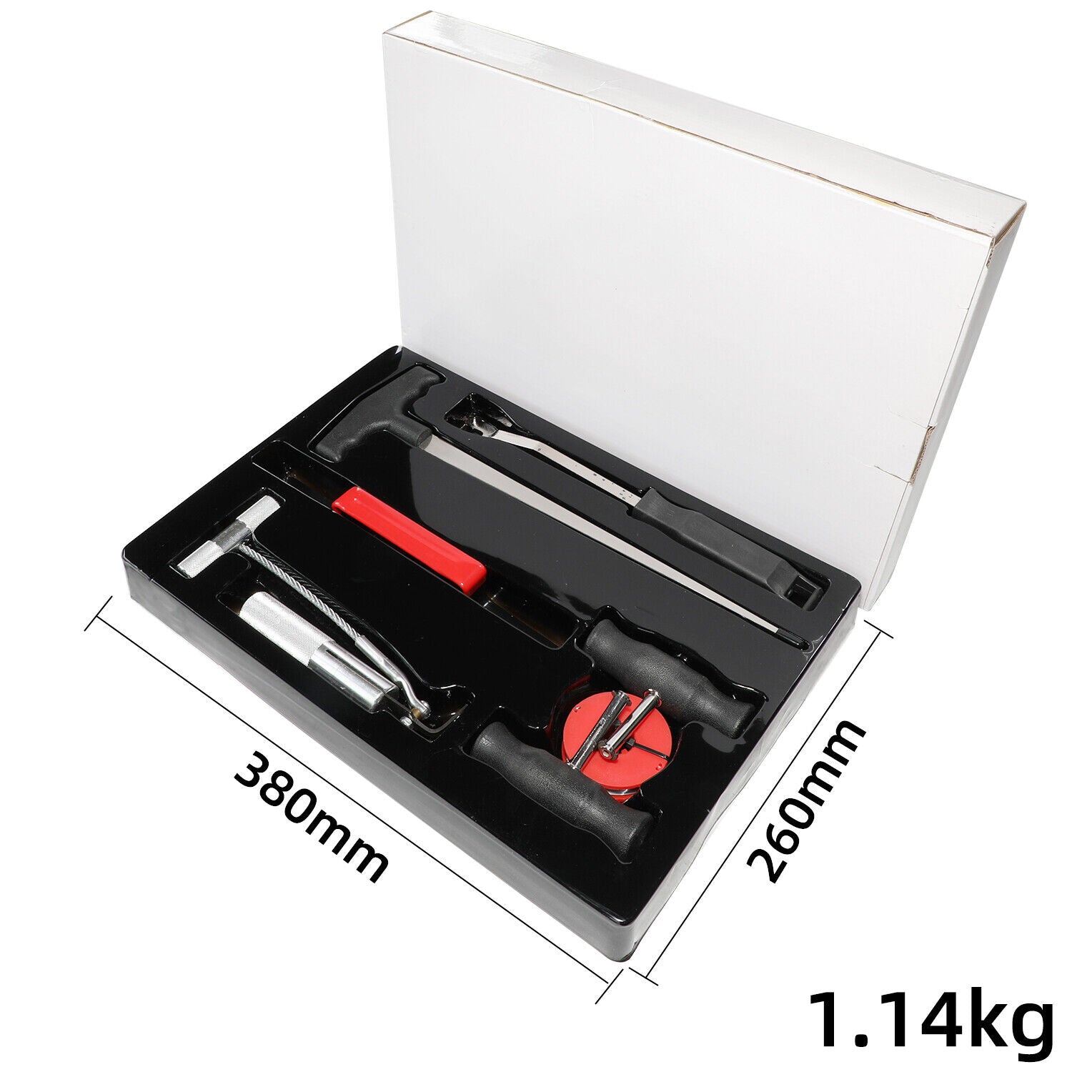 7-Piece Windshield Removal Tool Kit – Universal Auto Glass Remover Set