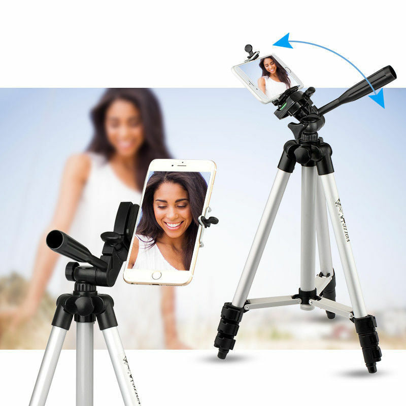 Professional Camera Tripod Stand Holder Mount for Iphone Samsung Cell Phone+Bag