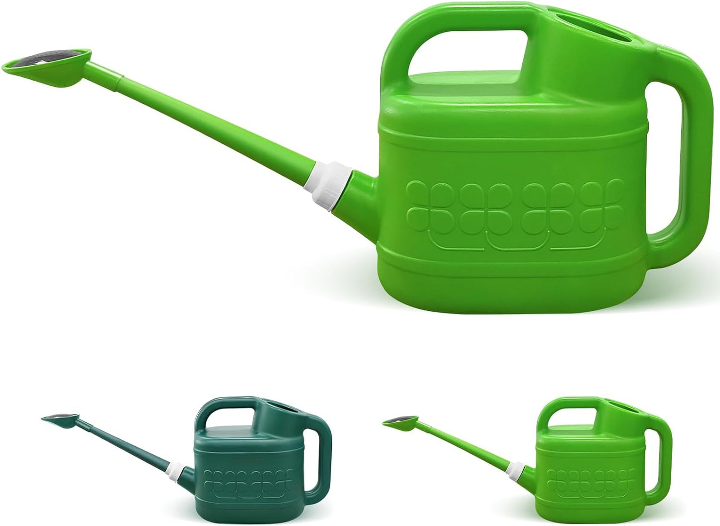 2 Gallon Watering Can Plastic Watering Cans with Removable Nozzle and Long Spout for House Plant Garden Flower