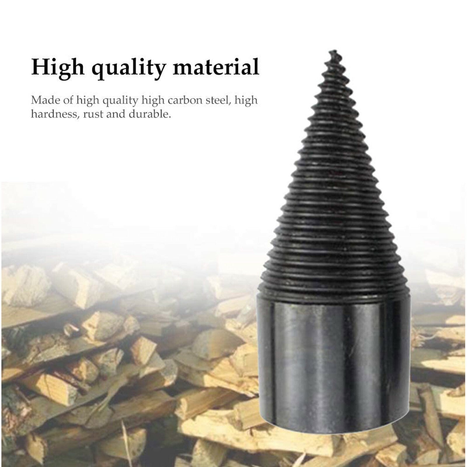 4X High Speed Twist Firewood Drill Bit Wood Splitter Screw Splitting Cone Driver