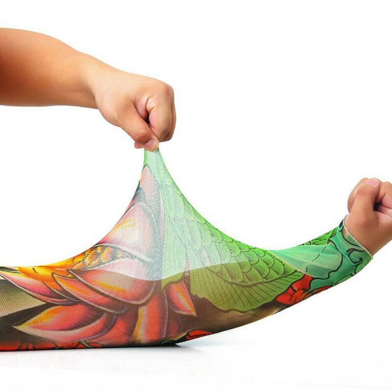 8PC Tattoo Cooling Arm Sleeves Cover Basketball Golf Sport UV Sun Protection