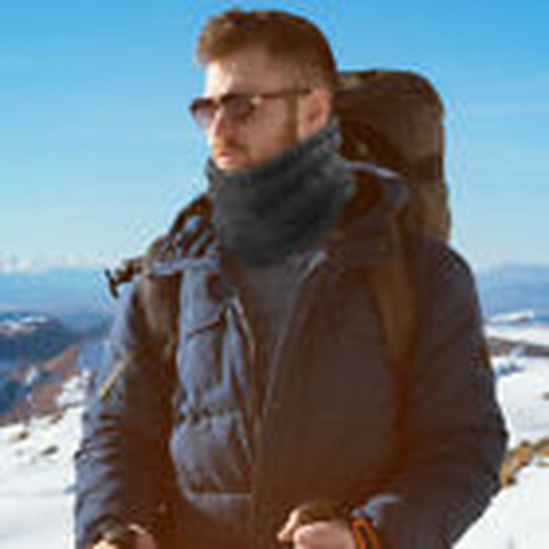 Men Women Fleece Neck Warmer Gaiter Scarf Winter Thick Windproof Ski Face Mask