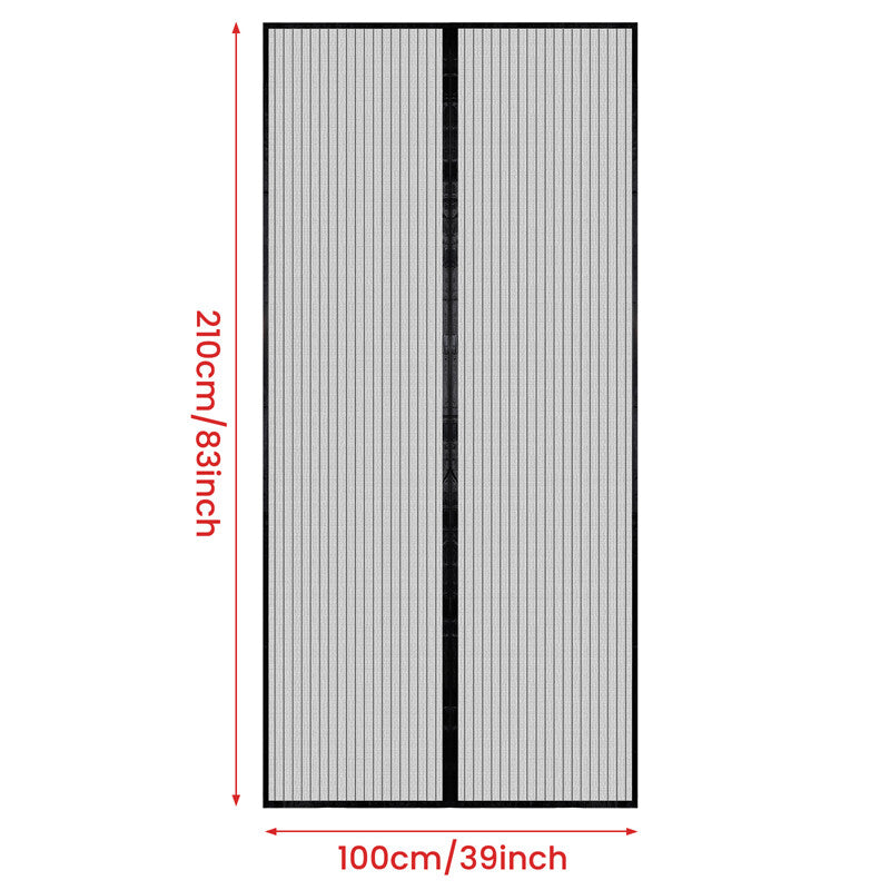 Magnetic Screen Door Mesh Curtain Heavy Duty Mosquito Net Bug Hands Free Closer
