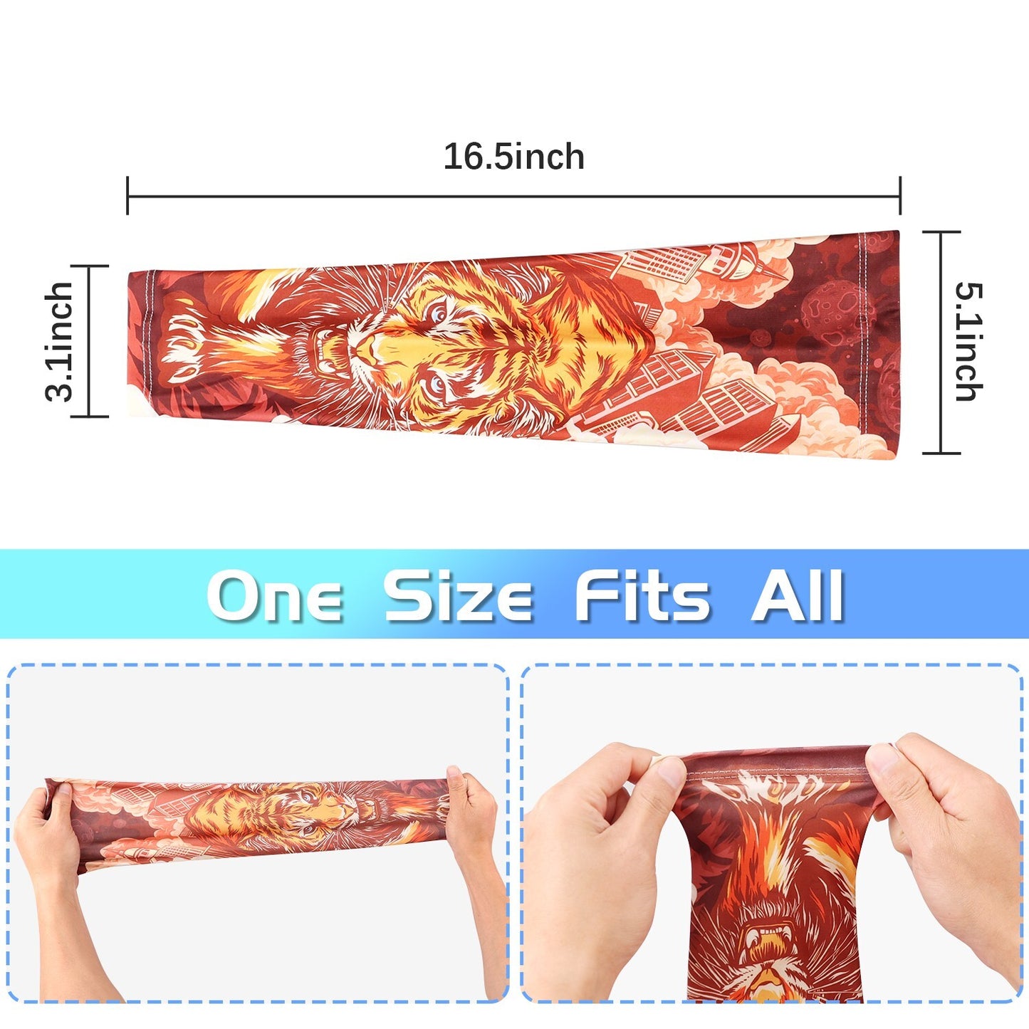 3 Pair Cooling Arm Sleeves Cover UV Sun Protection Cycling Running for Men Women
