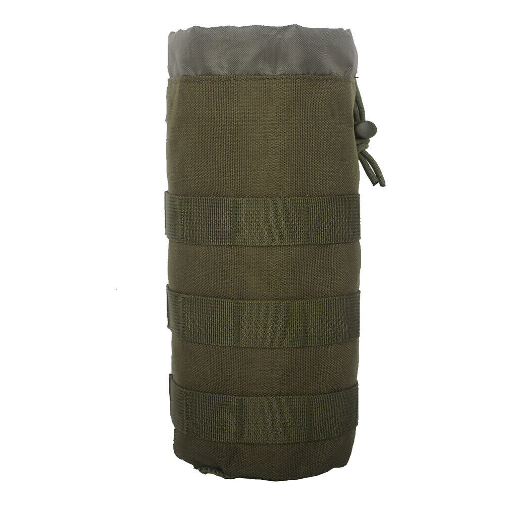 Molle Tactical Water Bottle Bag Pouch Kettle Holder Carrier Camping Hiking Bag