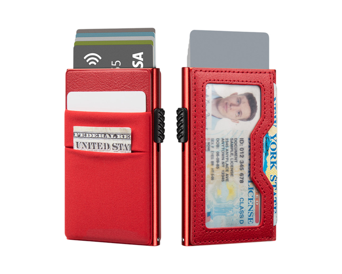 Men's Wallet Slim Mens Wallet RFID Blocking Front Pocket Card ID Holder for Airtag