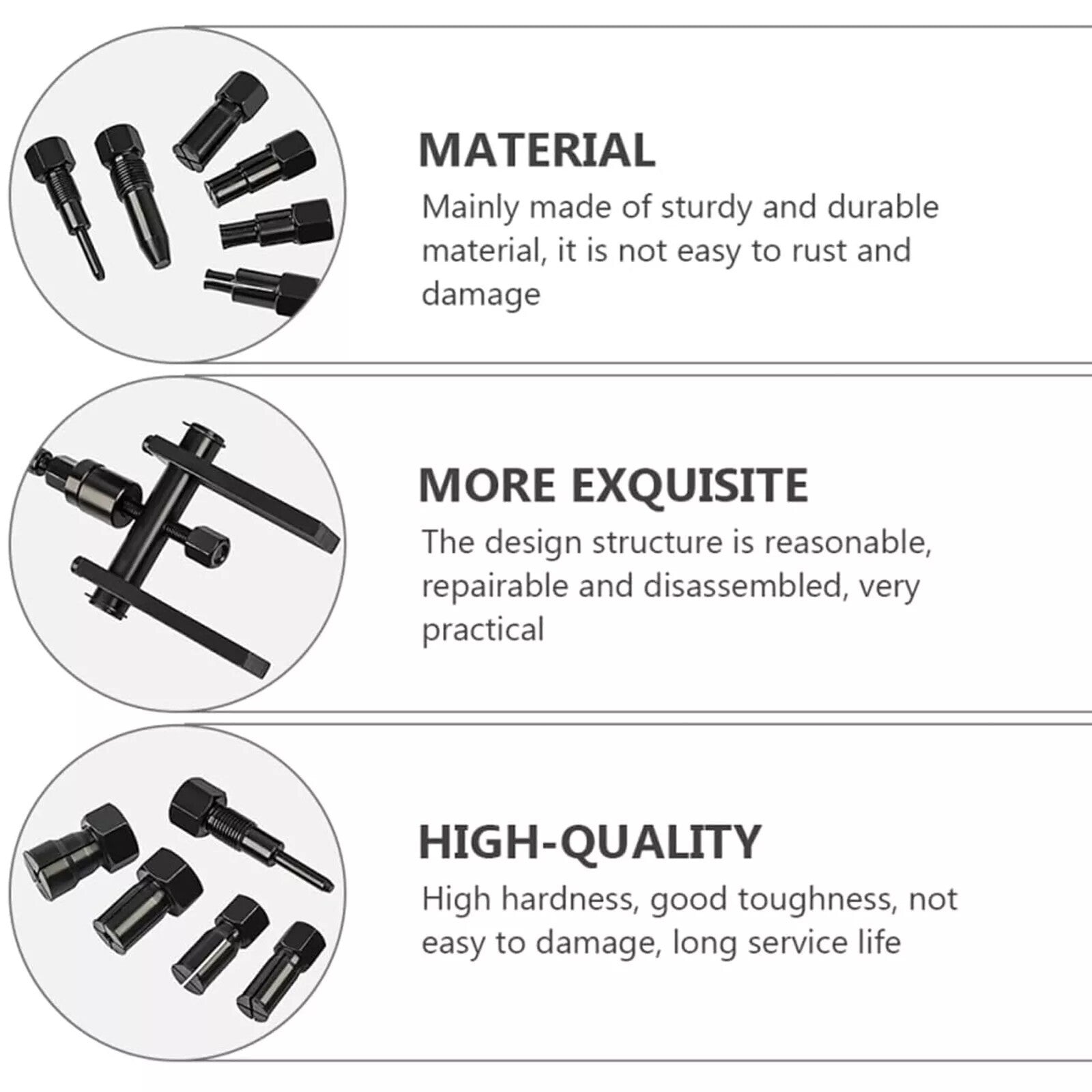 Heavy Duty 8–25mm Blind Hole Bearing Puller Set – Internal Bearing Removal Tool Kit for Motorcycles & ATVs