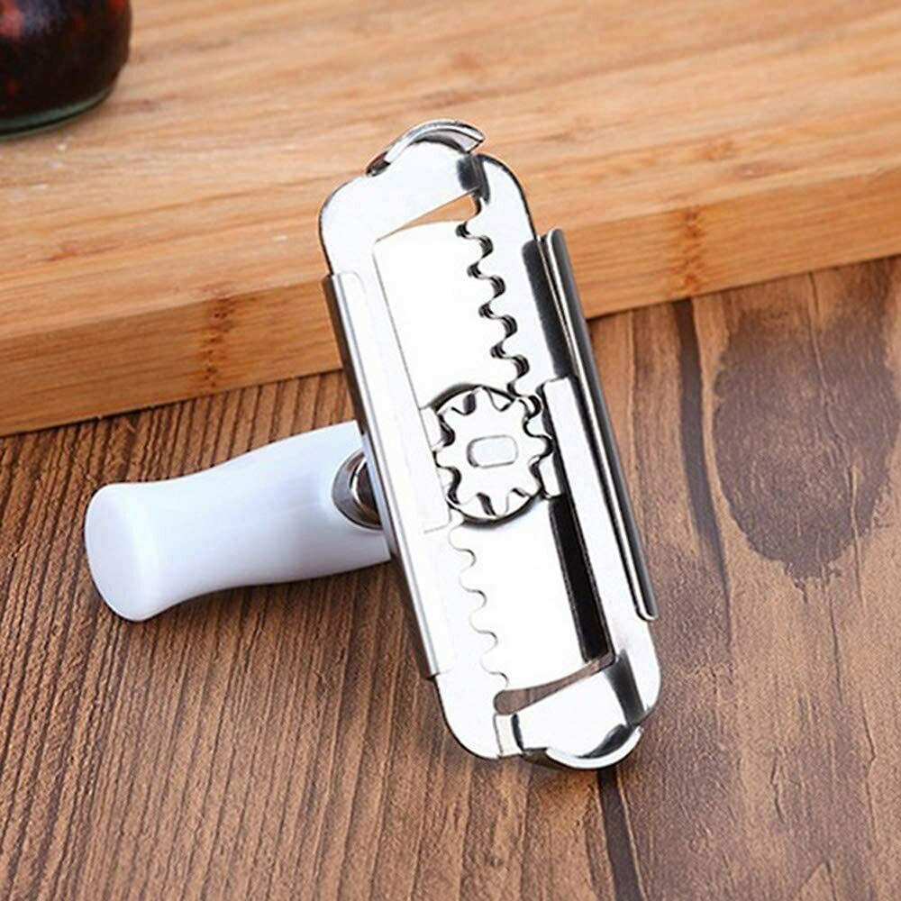 Jar Lid Bottle Opener Can Adjustable Remover Stainless Steel Twist off Grip Easy