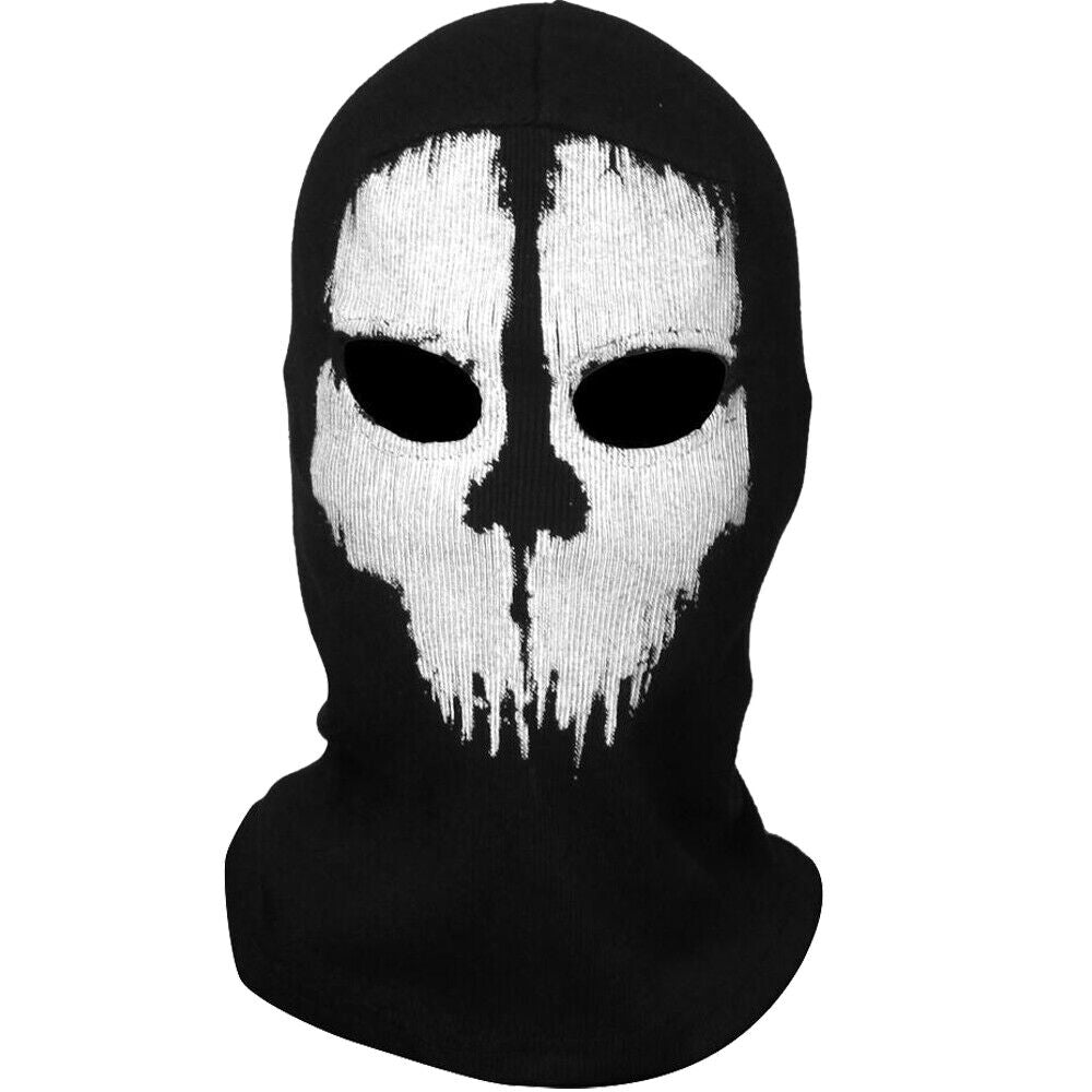 Motorcycle Game Balaclava Hood Ghost Skull Full Face Cover CS Halloween Mask