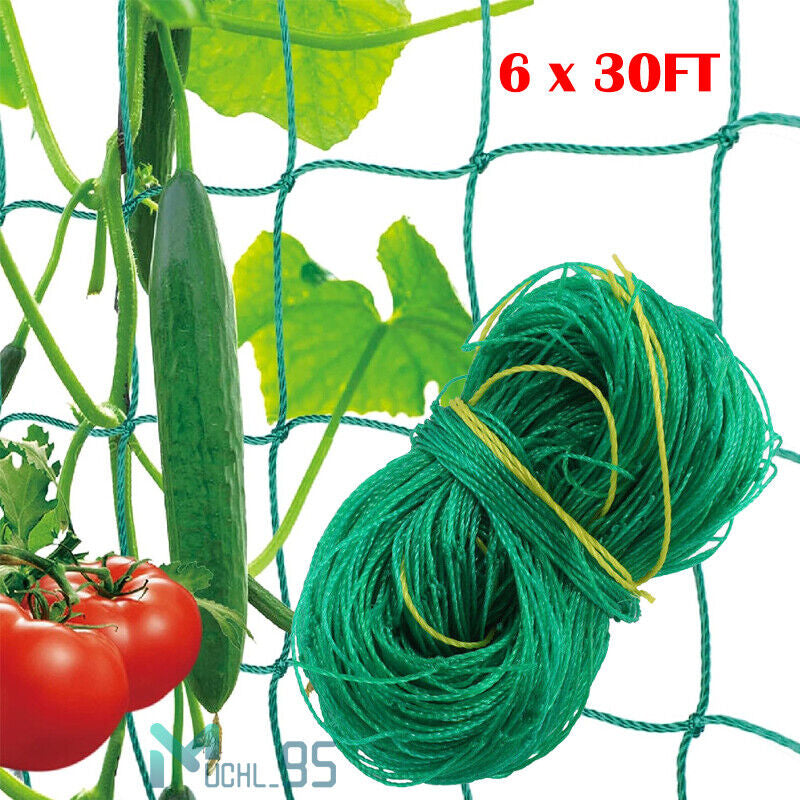 6/50Ft Garden Plant Trellis Netting Heavy Duty Mesh Netting for Climbing Plants