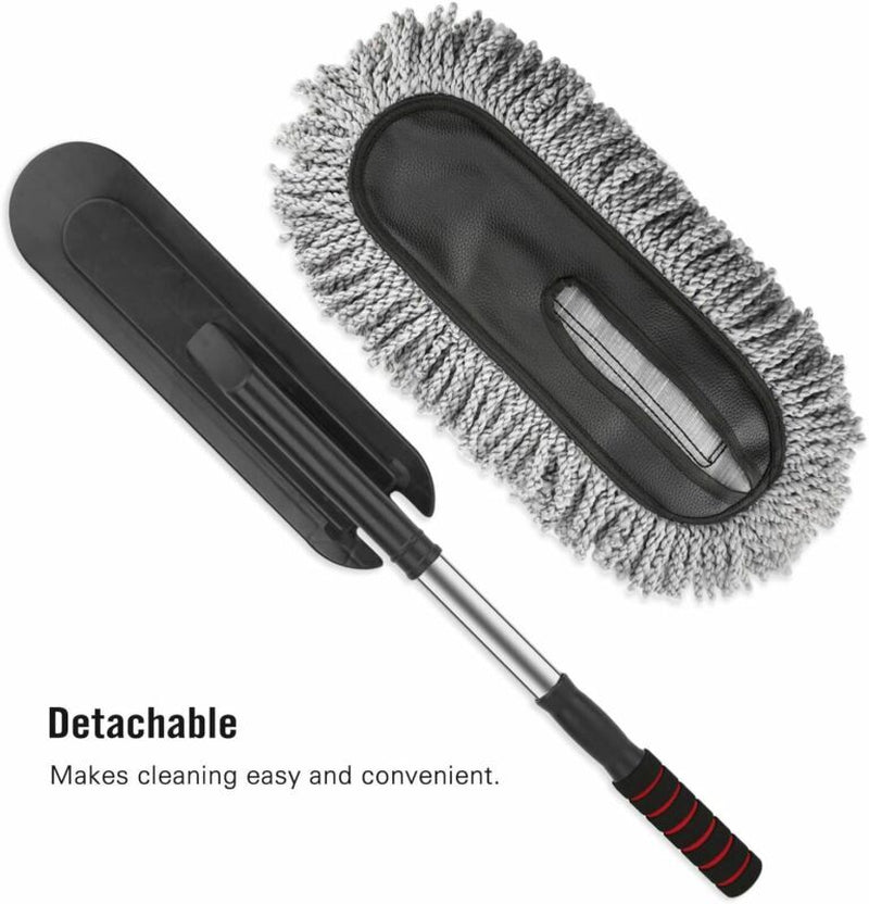 Adjustable Telescopic Car Wash Brush Kit Mop Long Handle Vehicle Cleaning Tool