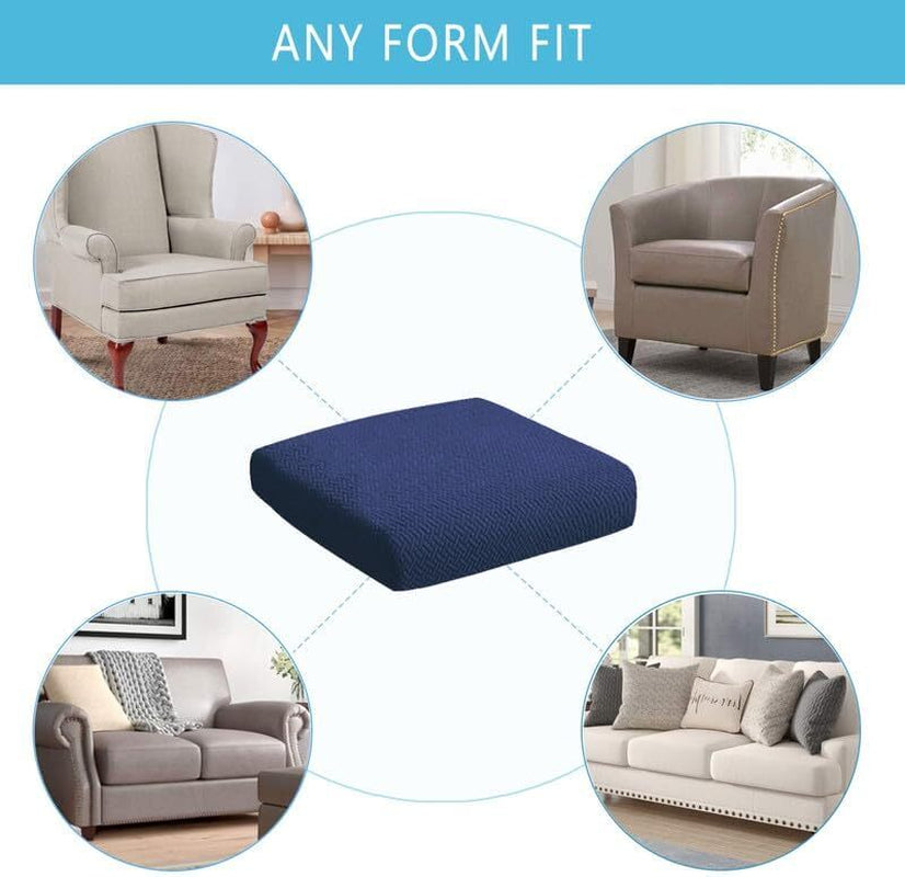 2pcs 100% Waterproof Patio Stretch Sofa Cushion Covers Outdoor Chair Cushion Covers