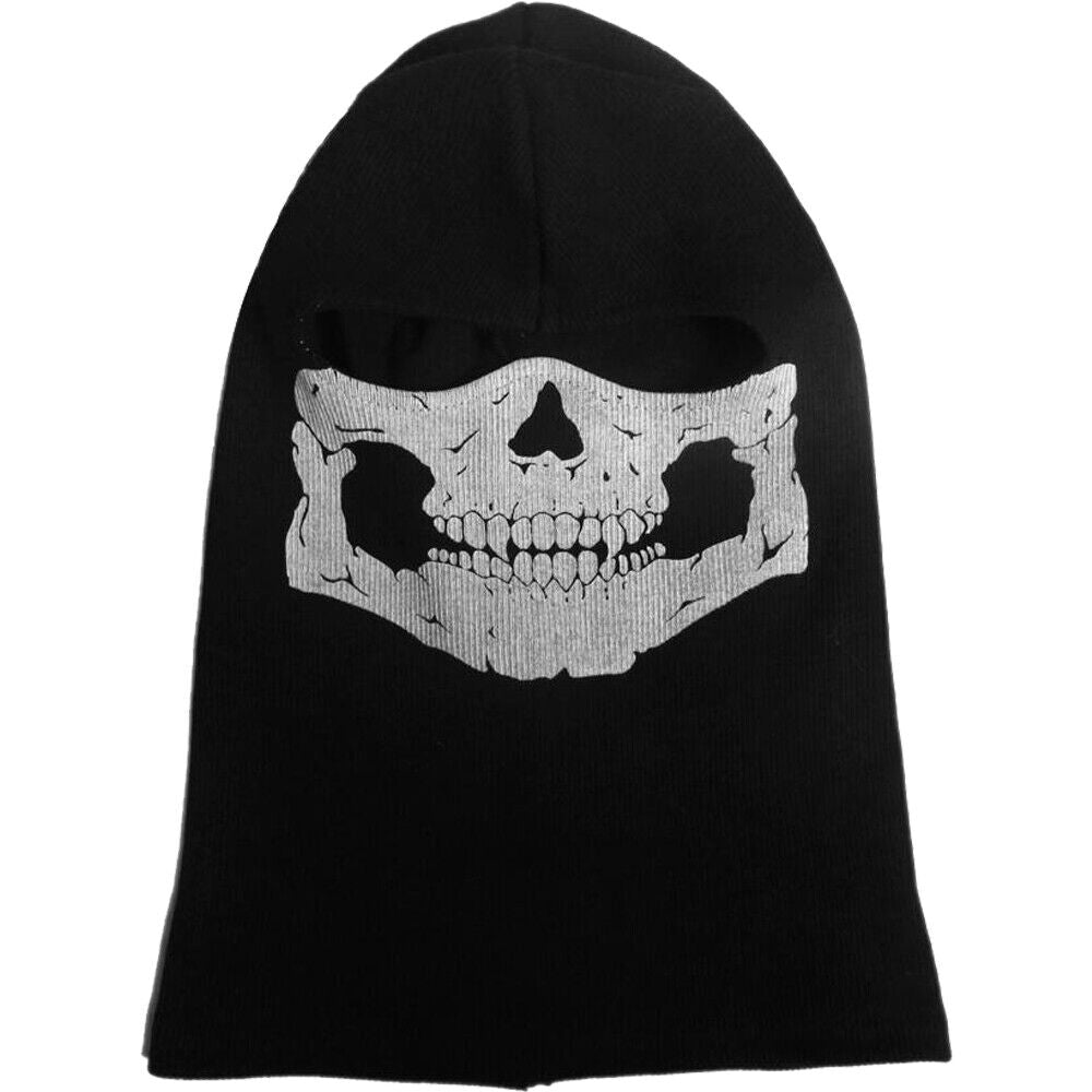 Motorcycle Game Balaclava Hood Ghost Skull Full Face Cover CS Halloween Mask