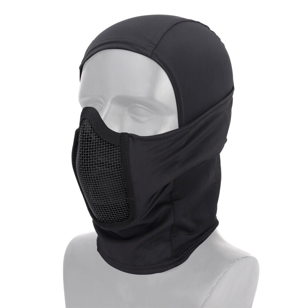 Balaclava Mesh Mask, Ninja Mask with Full Face Sun Protection Hood