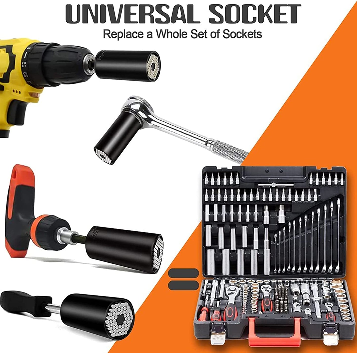 Universal Socket Tools 54 Durable Metal Pins and can Self-adjust to any size