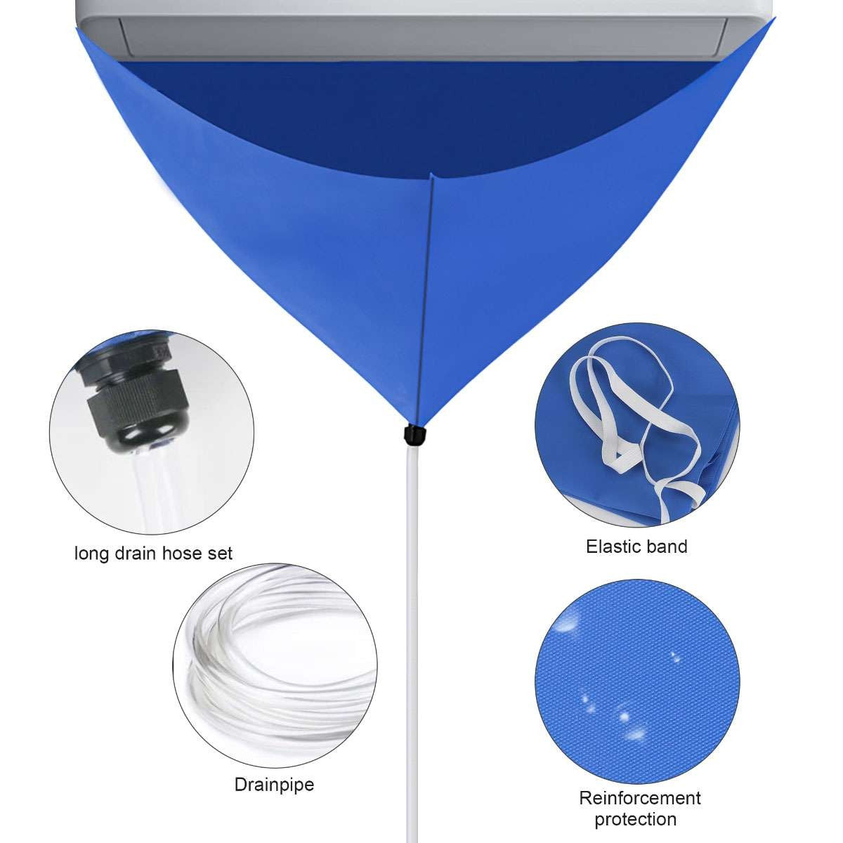 Mini Split Air Conditioning Cleaning Kit AC Coil Cleaner Waterproof Cover Bag