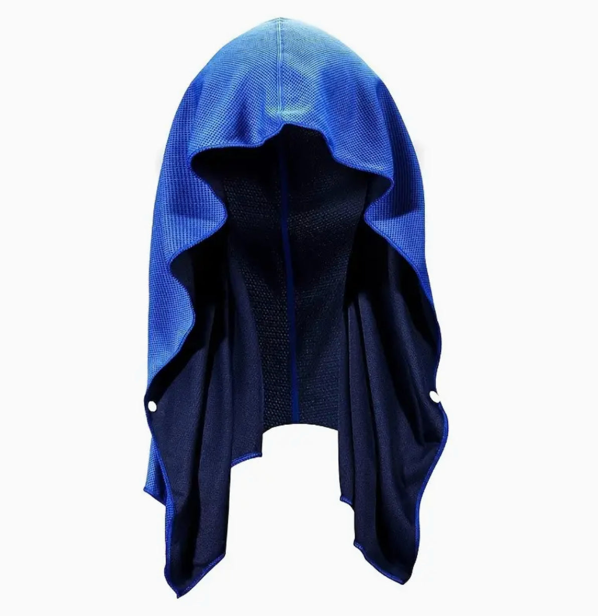 Royal Blue Cooling Towel Hoodie for Neck Sports Outdoor