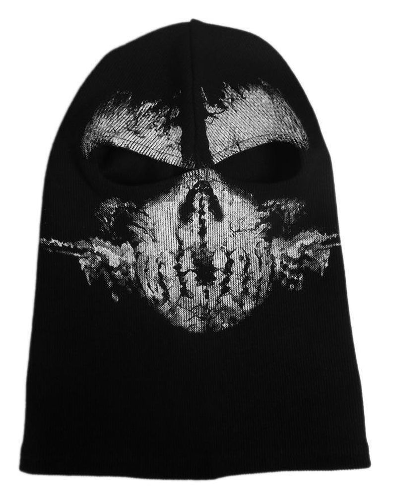 Motorcycle Game Balaclava Hood Ghost Skull Full Face Cover CS Halloween Mask