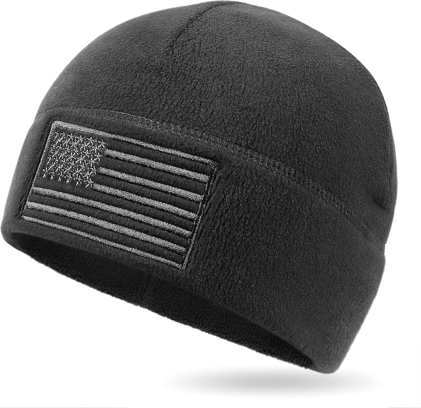 American Flag Fleece Watch Cap Multi-Season Army Military Tactical Beanie Winter Warm Beanie